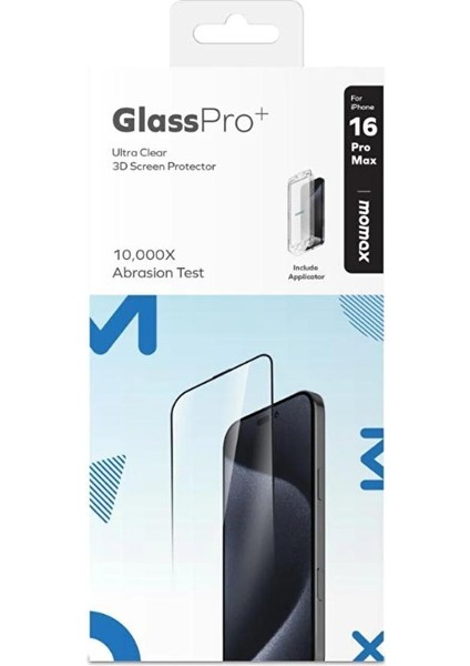 Apple iPhone 16 pro max Glasspro ultra clear hd tempered glass