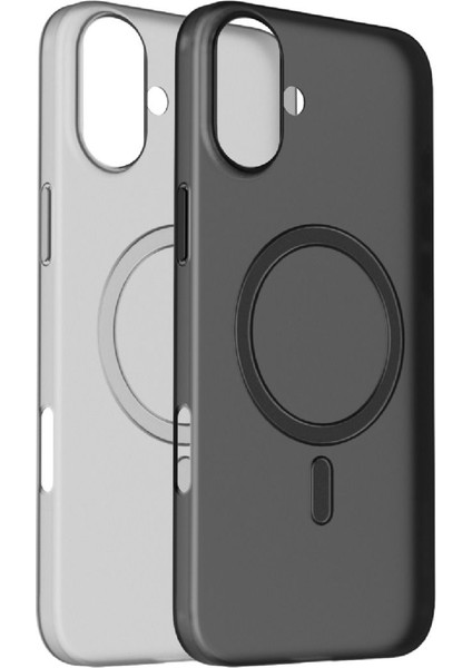 Lite Caseform Magnetic Case iPhone 16 Plus Transparent Black