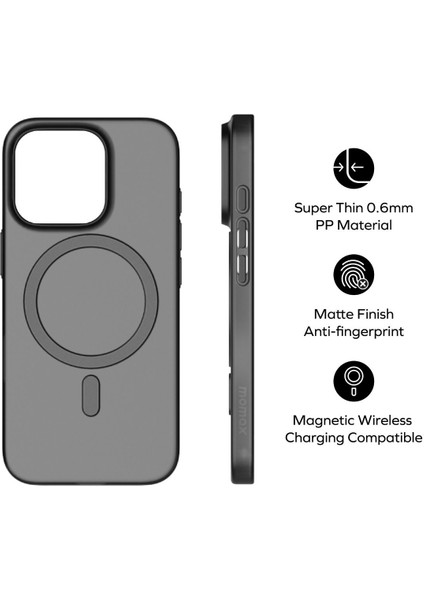 Lite Caseform Magnetic Case iPhone 16 Plus Transparent Black