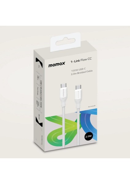 1-Link Usb-C - Usb-C (3,0m / Destek 100W) Örgülü (Siyah)