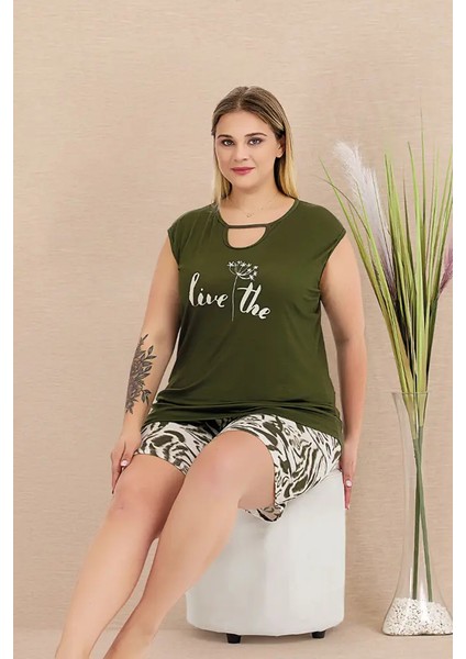 Büyük Beden Şort Pijama Takımı
