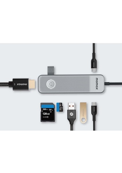 Onelink 7 In 1 Usb-C Hub Multiport Adapter (Space Grey)
