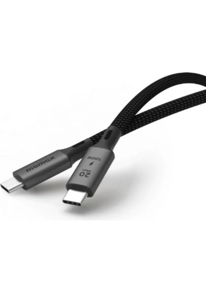 Elit | Usb-C - Usb-C Örgülü Kablo 100W (Usb3.2 - 2m Desteği)