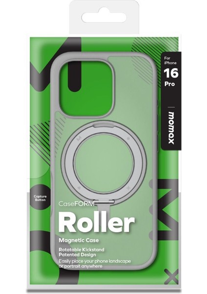 Roller caseform magnetic case Apple iPhone 16 pro (Light grey)