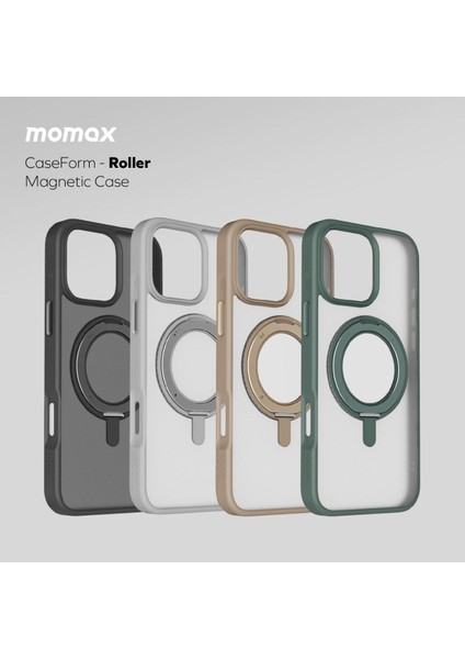 Roller caseform magnetic case Apple iPhone 16 pro (Light grey)