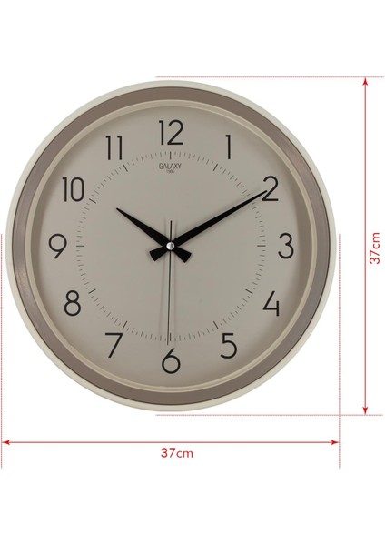 Krem Kasa Kumbeji Çerçeve Duvar Saati 37 cm fırsatları