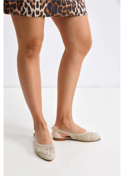 Sprs 02694 Günlük Kadın Hasırlı Babet Ayakkabı fırsatları