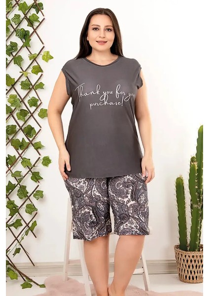 Büyük Beden Şort Pijama Takımı