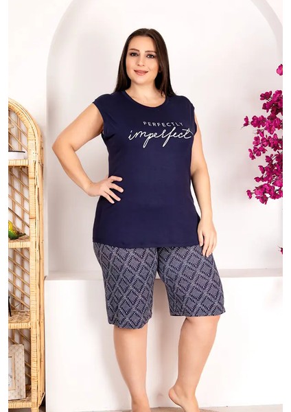 Büyük Beden Şort Pijama Takımı