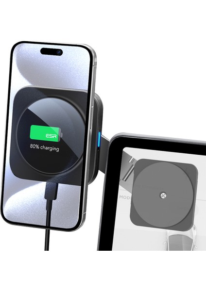 Touchscreen Tesla Ekranı Araç İçi Şarj Aleti ve Telefon Tutucu (Halolock)