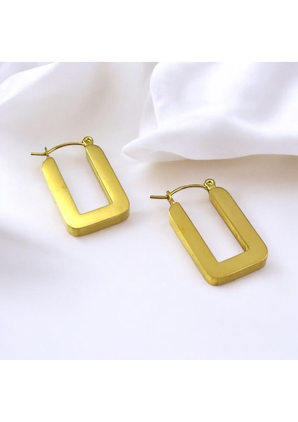 Gold Tarz Çelik Küpe
