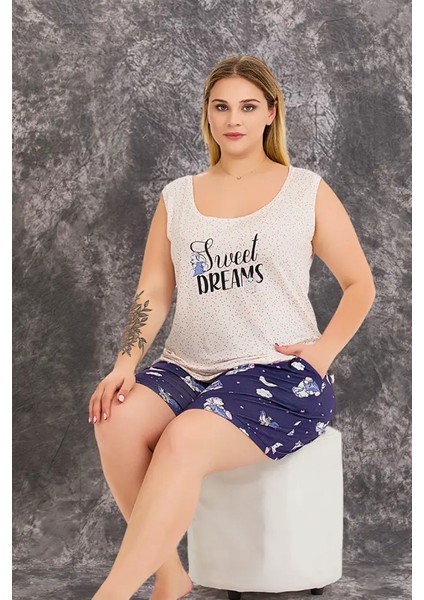 Büyük Beden Şort Pijama Takımı