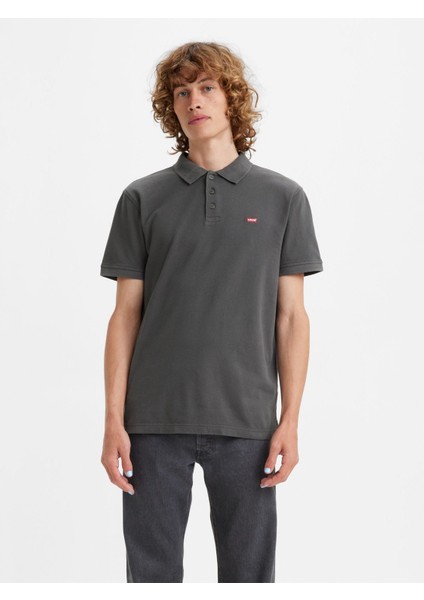 Koyu Gri Erkek Polo Yaka T-Shirt 35883-0091