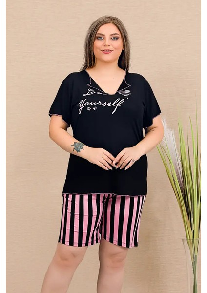 Büyük Beden Şort Pijama Takımı
