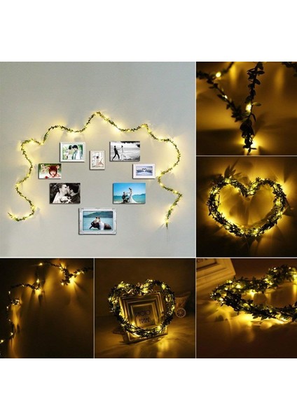 Yeşil Sarmaşık Peri LED Işık 3 M indirimleri