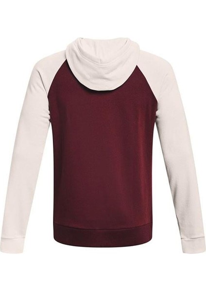 Ua Rival Wm Colorblock Hd Erkek Sweatshirt 1373363-690 Kırmızı