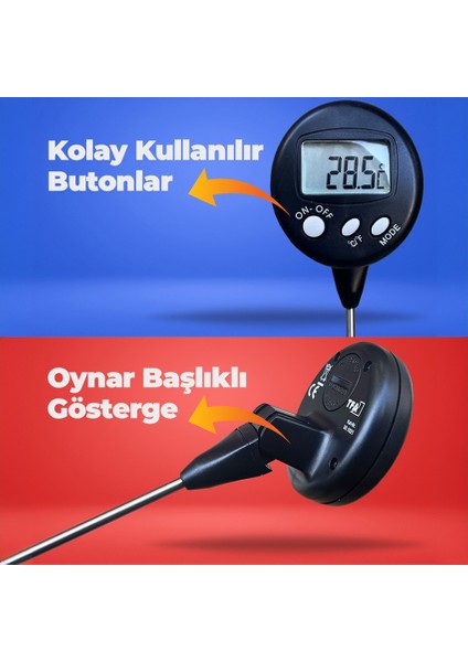 Tfa 30.1021 Oynar Başlıklı Uzun Problu Termometre