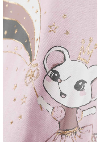 NMFVALIANE LS NREG TOP Pembe Kız Çocuk Kısa Kol T-Shirt modelleri