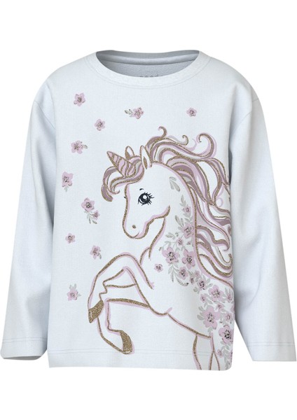 NMFVALIANE LS NREG TOP Beyaz Kız Çocuk Sweatshirt