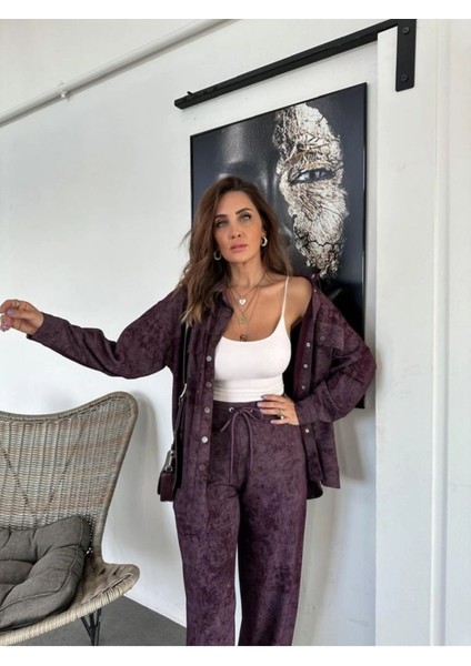 Egzotik Asortik Kadın Batik Desenli Premium Tasarım Tunik Pantolon Ikili Takım fırsatları