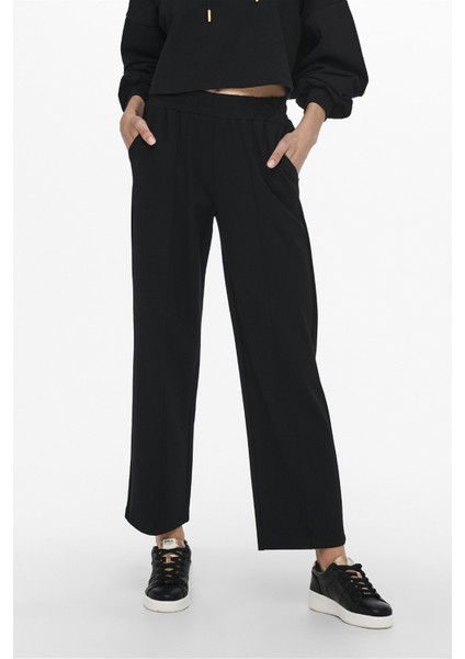 Onlpoptrash Oversize Fit Normal Bel Geniş Paça Çimalı Jogger Pantolon Bayan Pantolon 15235076