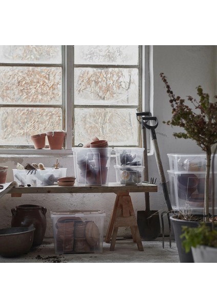 3 Adet Saklama Kutusu (39 x 28 x 28 cm ve 28 x 20 x 14 cm ) Ikea 3'lü Set Kapaklı Düzenleme Kabı Düzenleyici