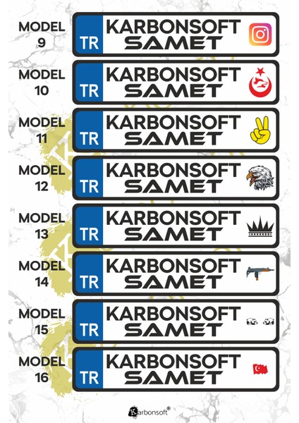 Kişiye Özel Ahşap Dekor Plaka, Araba Plaka, Isimli Plaka, Cam Önü Plakası, Aksesuar Plaka modelleri