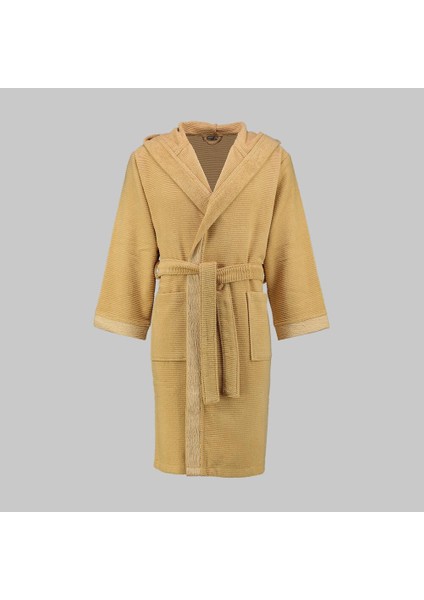 Street Sarı Pamuk Medium Beden Bornoz