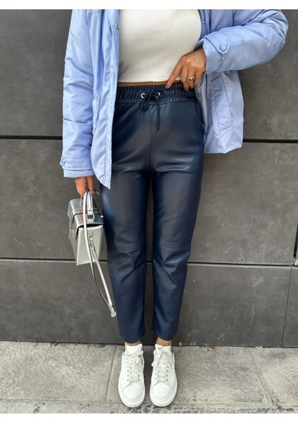 Egzotik Jogger Deri Pantolon modelleri