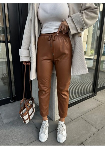 Egzotik Jogger Deri Pantolon fiyatları