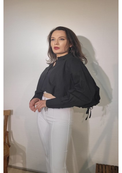 50125 Salaş Crop Gömlek