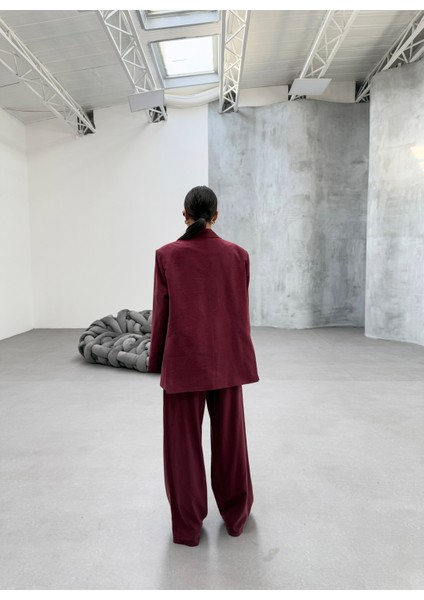 Oversize Kruvaze Yaka Blazer Ceket