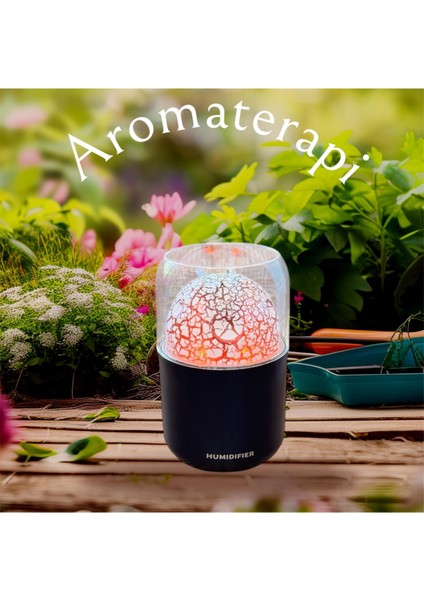 Işık Görselli Aromaterapi Buhar Makinası (Içine Kokulu Yağ Kullanabilirsiniz)