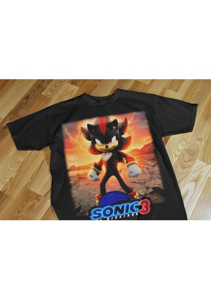 Sonic Çocuk Tişört Siyah