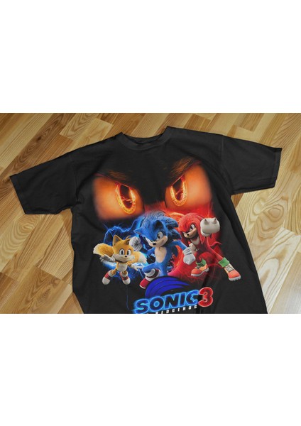 Sonic Çocuk Tshirt Siyah