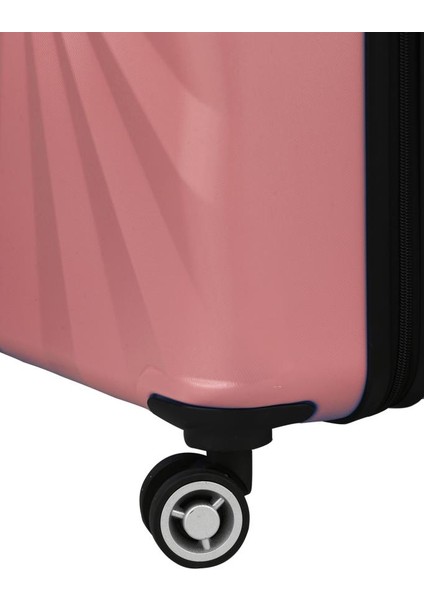 Kabin Boy %100 Polikarbon Valiz 4x2 Teker Rose 1809