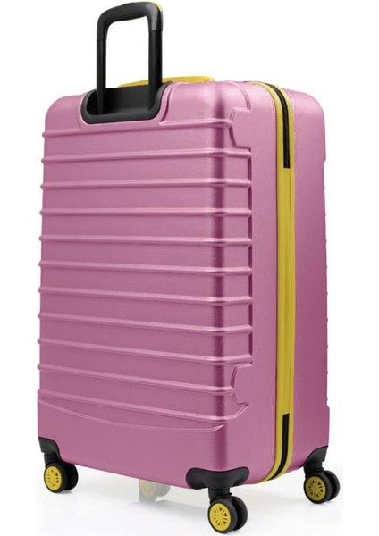 Büyük Boy Valiz 4x2 Teker Pembe 1168