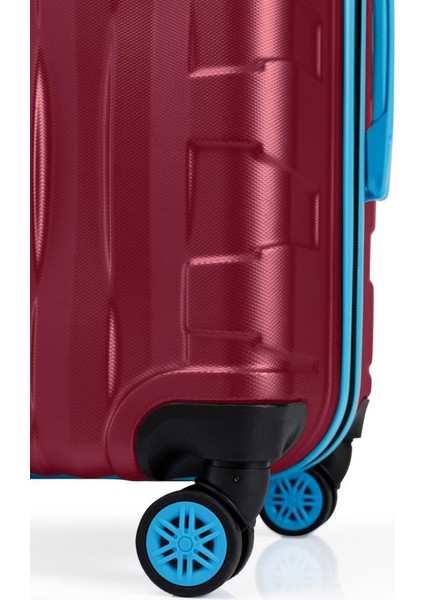 Büyük Boy Valiz 4x2 Teker Bordo 1167