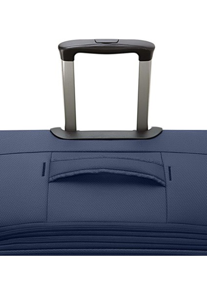 2'li Valiz Seti Büyük Ve Orta Boy Lüx Kumaş Valiz Lacivert 2082