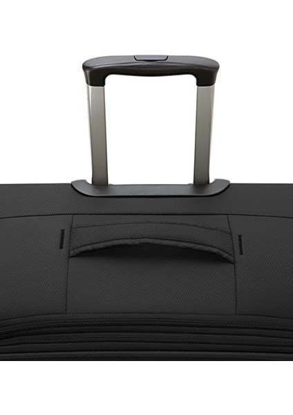 2'li Valiz Seti Büyük Ve Kabin Boy Lüx Kumaş Valiz Siyah 2082