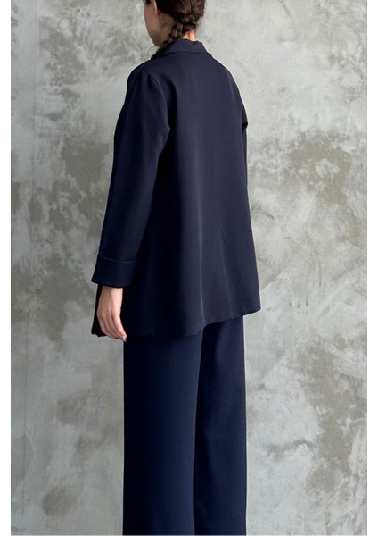 Kadın Duble Kol Giy Çık Mevsimlik Ceket Lacivert B2335 fiyatları