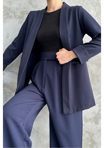 Kadın Duble Kol Giy Çık Mevsimlik Ceket Lacivert B2335 modelleri