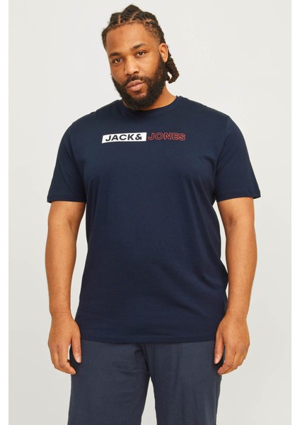 Jjecorp Logo Tee Play Ss Lacivert Erkek Kısa Kol T-Shirt