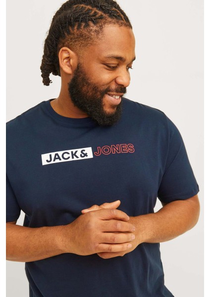 Jjecorp Logo Tee Play Ss Lacivert Erkek Kısa Kol T-Shirt