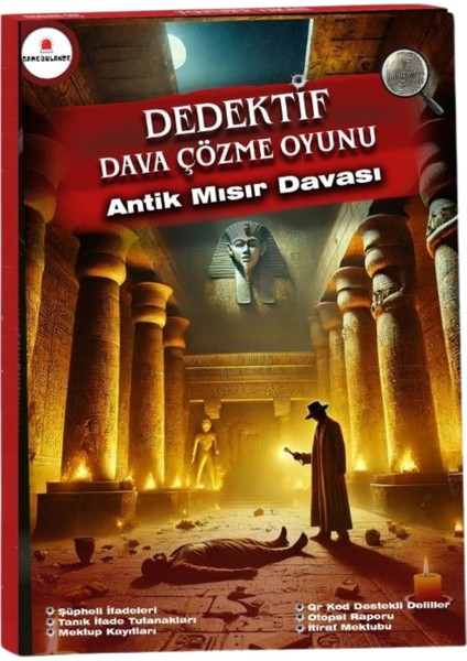 Antik Mısır Davası -Dedektif Oyunu - Cinayet Çözme ve Katili Bulma Oyunu - Dedektiflik Kutu Oyunu