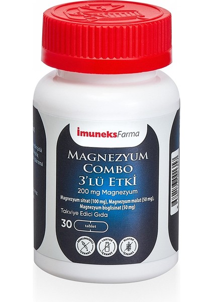 Magnezyum Combo 200 Mg 30 Tablet