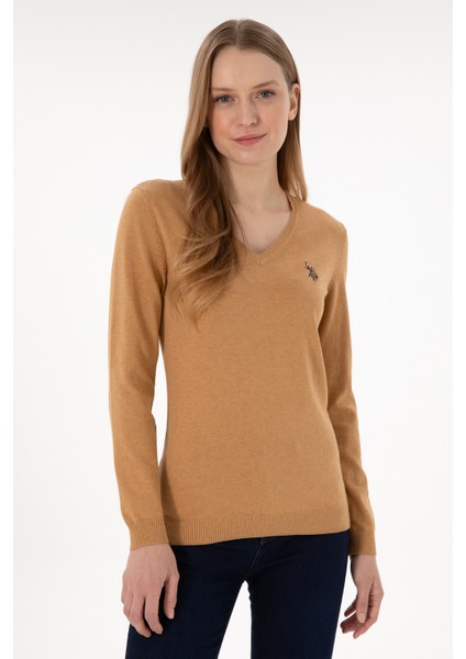 Kadın Camel Melanj Kazak /Triko 50293542-VR122