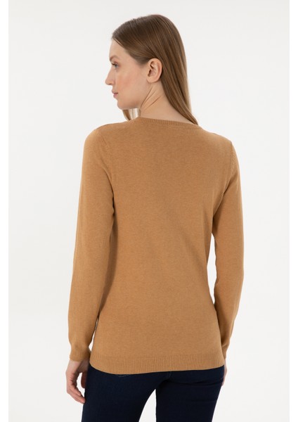 Kadın Camel Melanj Kazak /Triko 50293542-VR122