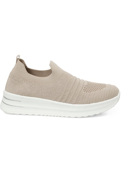 Leylı 5fx Krem Kadın Slip On