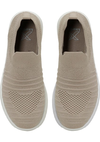 Leylı 5fx Krem Kadın Slip On